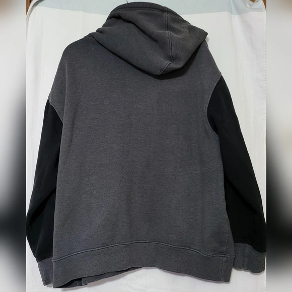 Avirex Men's‎ Black and Grey Hooded Sweater, Size XL Vintage - Picture 8 of 10